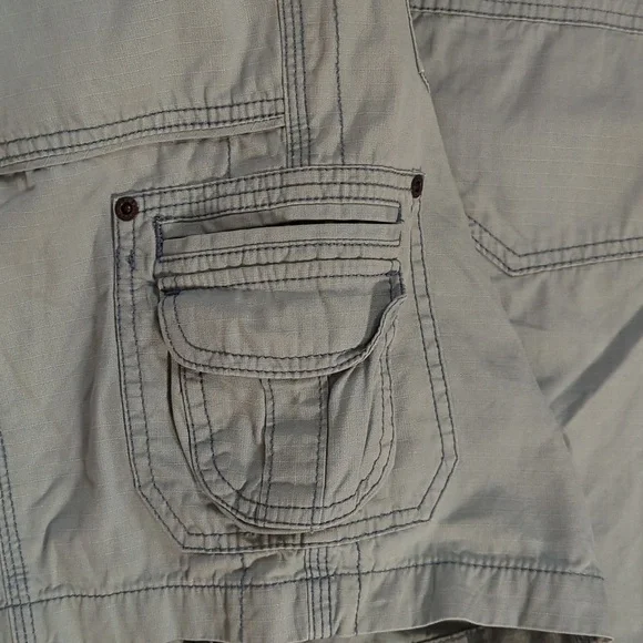 Eddie Bauer Sz 14P shorts green cargo shorts - Picture 8 of 10